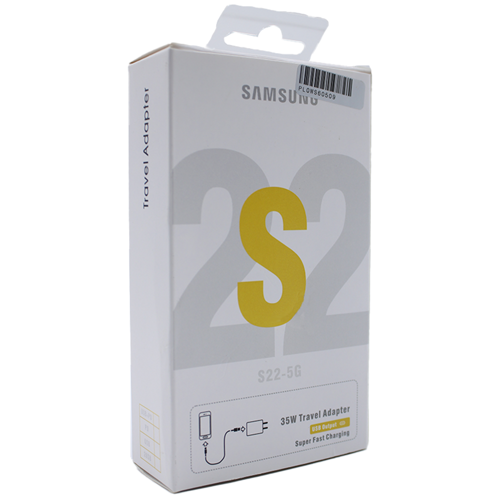 CARGADOR SAMSUNG DE SUPER CARGA CON 2 SALIDAS USB Y TIPO C 35W S22-5G